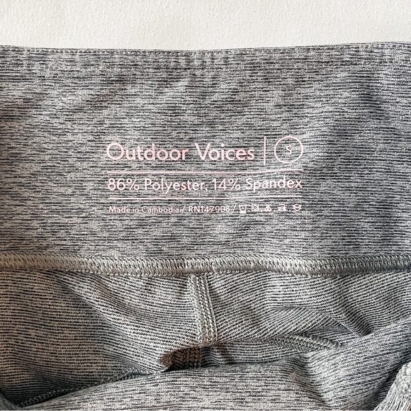 Outdoor Voices Gray Colorblock Leggings - Picture 6 of 6